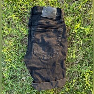 Men’s Hollister Black Distressed Denim Jean Shorts